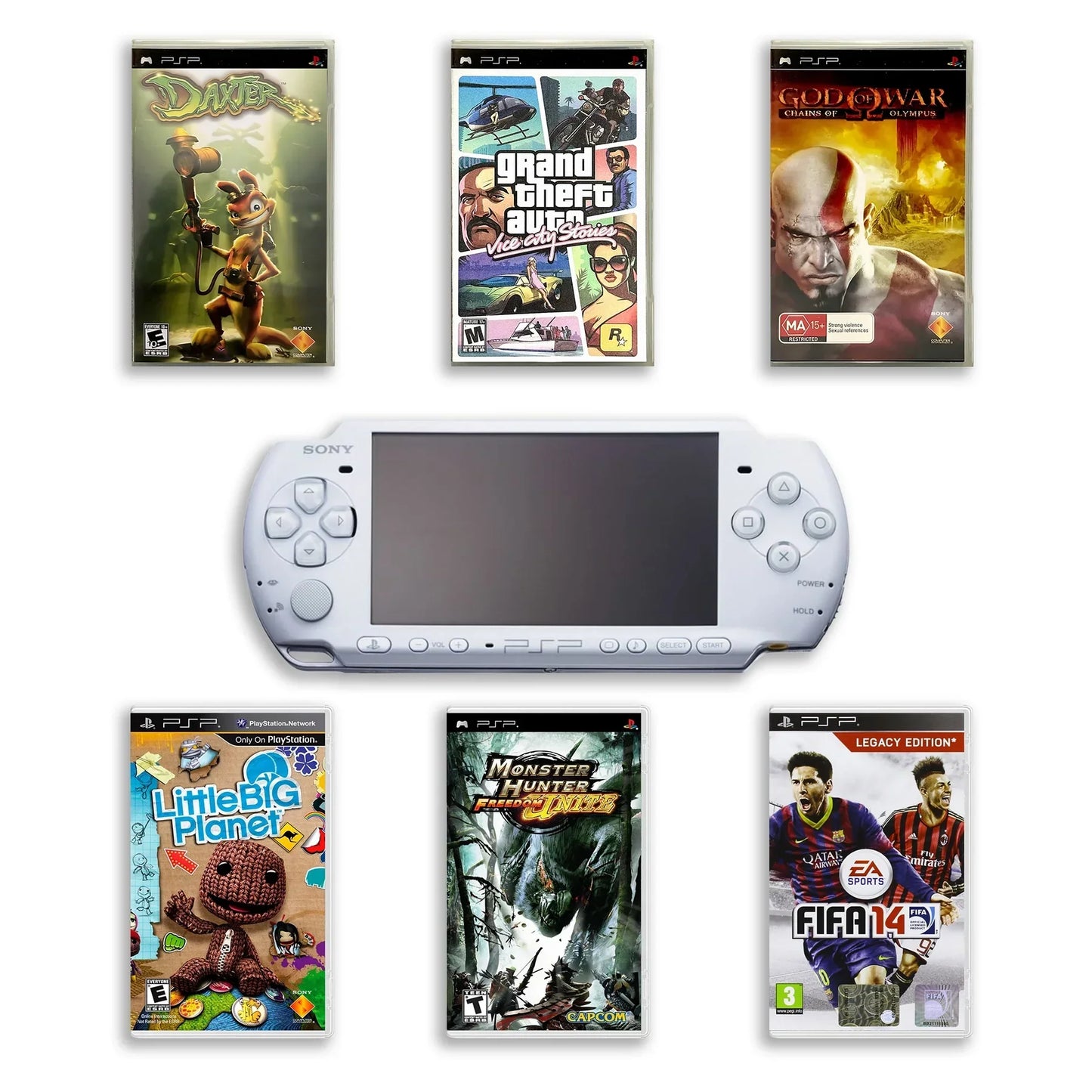 Sony PSP 3000 Console with 2GB Memory Card, Charger & Battery (Refurbished)