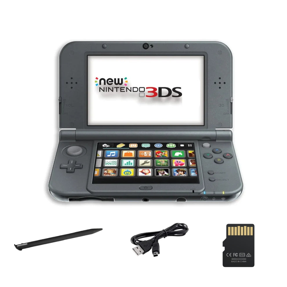 Nintendo New 3DS Console with SD Card, Charger, Stylus & Battery (Refurbished)