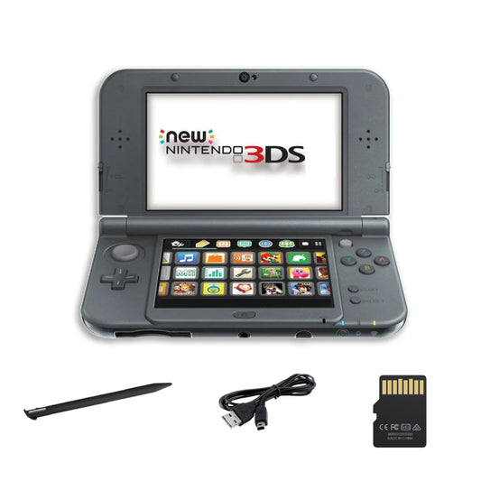 Nintendo New 3DS Console with SD Card, Charger, Stylus & Battery (Refurbished)