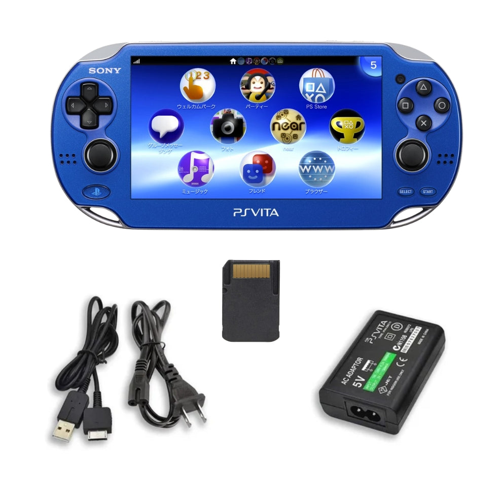 Sony PS Vita 1000 OLED Console with Memory Card, Charger & Battery (Refurbished)