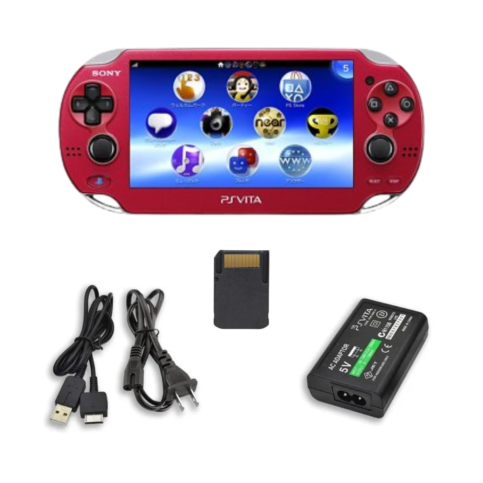 Sony PS Vita 1000 OLED Console with Memory Card, Charger & Battery