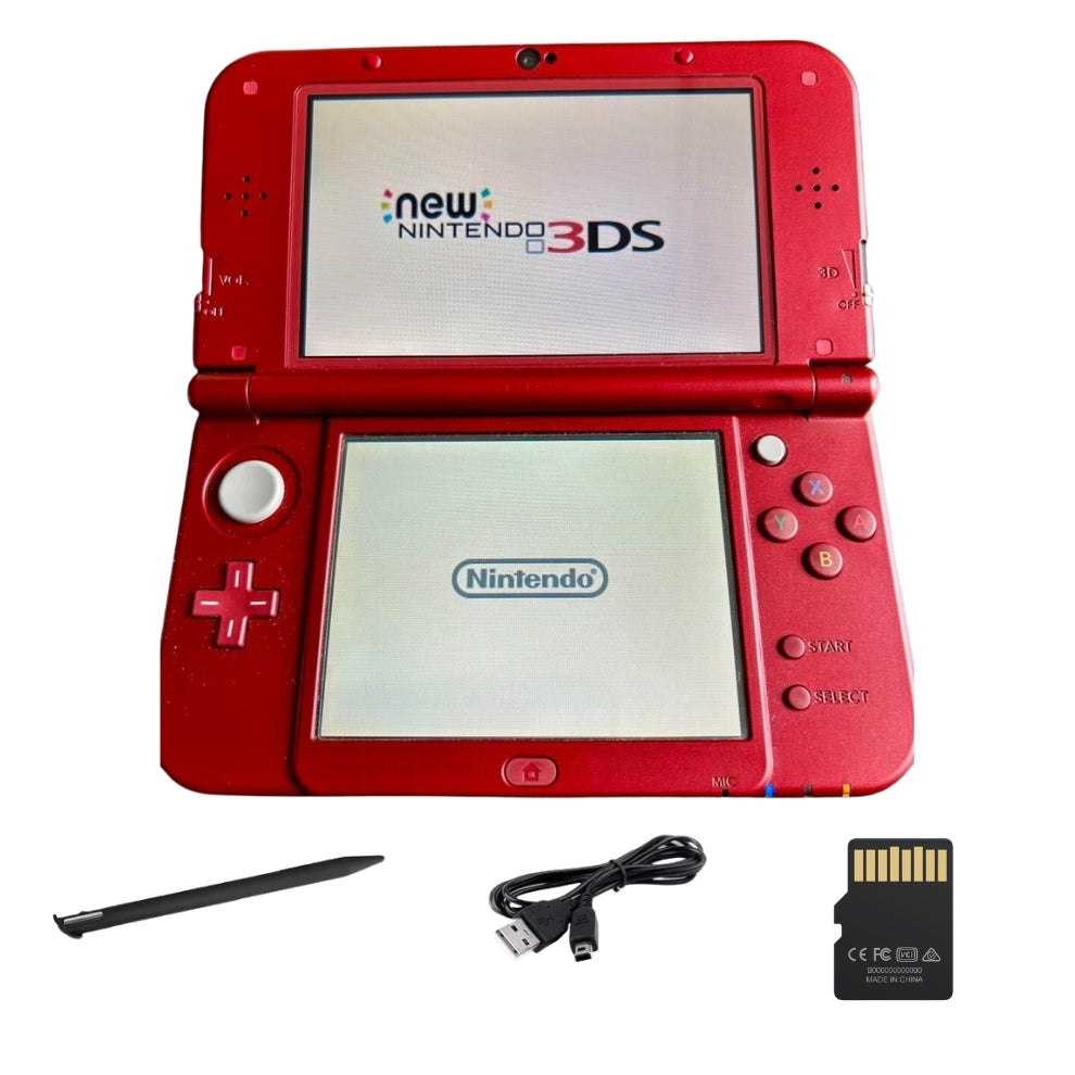 Nintendo New 3DS Console with SD Card, Charger, Stylus & Battery (Refurbished)