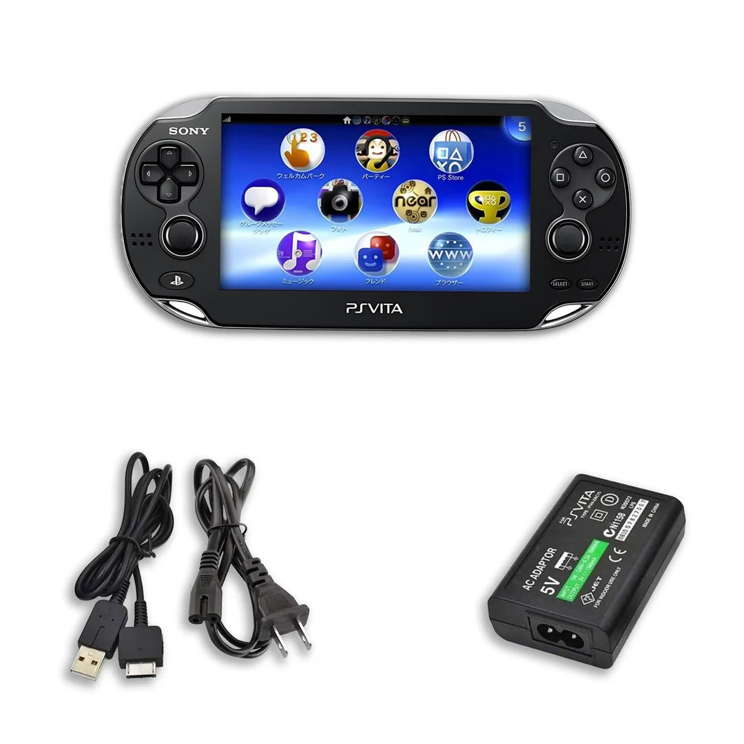 Sony PS Vita 1000 OLED Console with Memory Card, Charger & Battery (Refurbished)