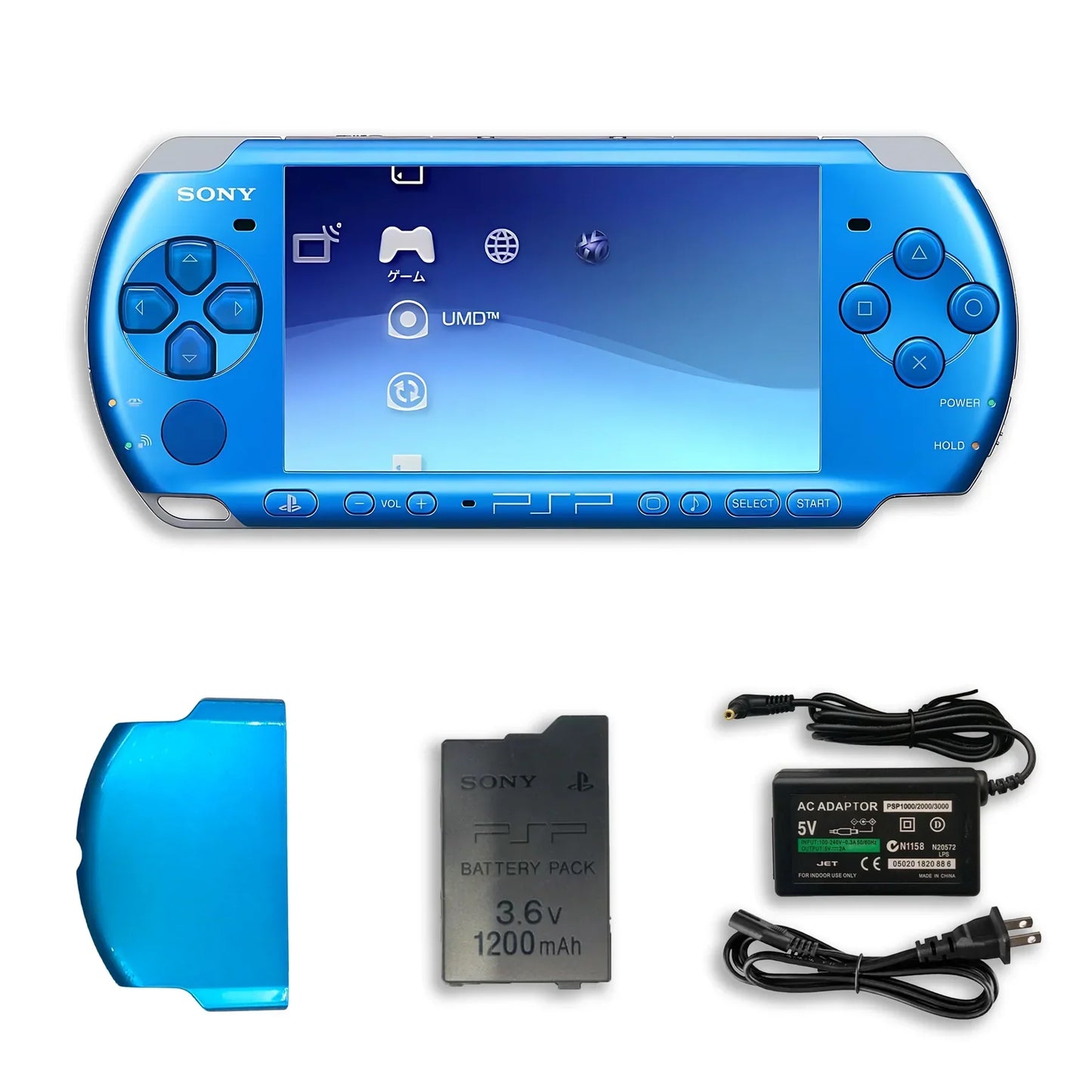 Sony PSP 3000 Console with 2GB Memory Card, Charger & Battery (Refurbished)