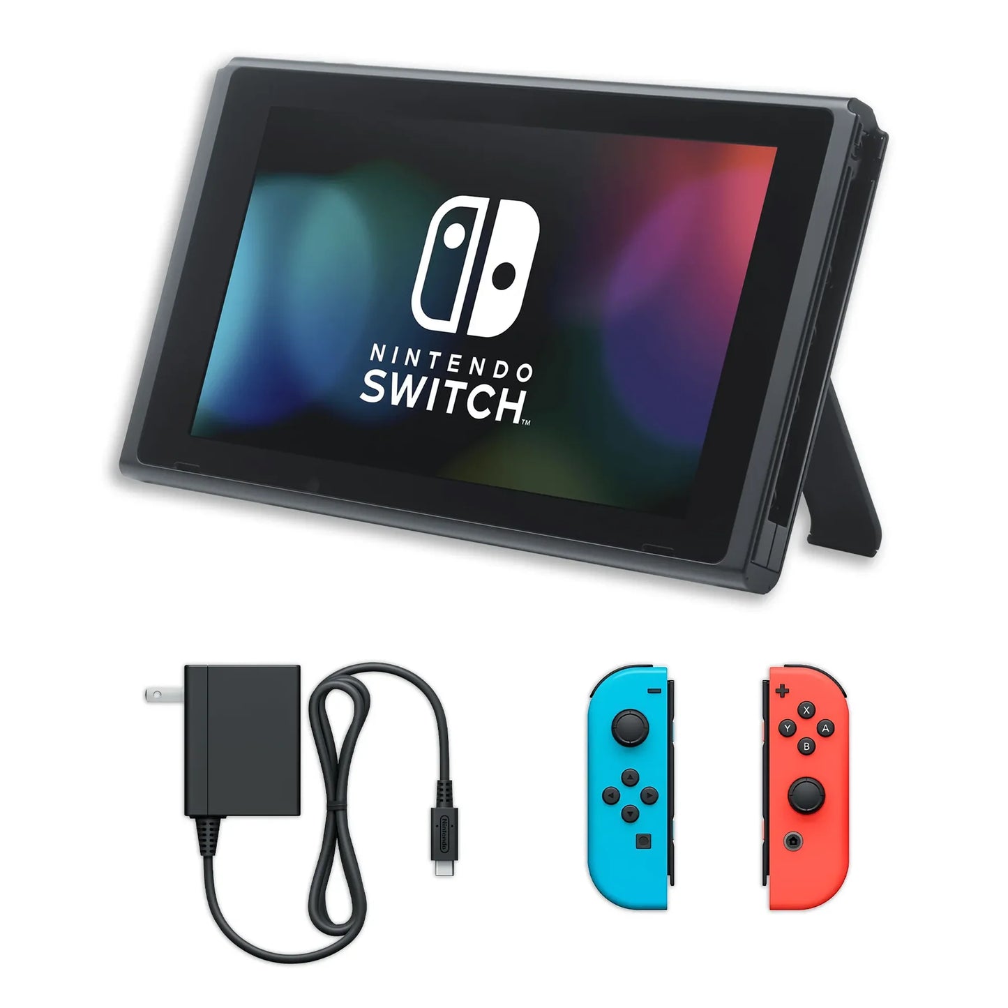Nintendo Switch HAC-001 Console Full Set (No Box) - Complete System With Joy-Cons (Refurbished)