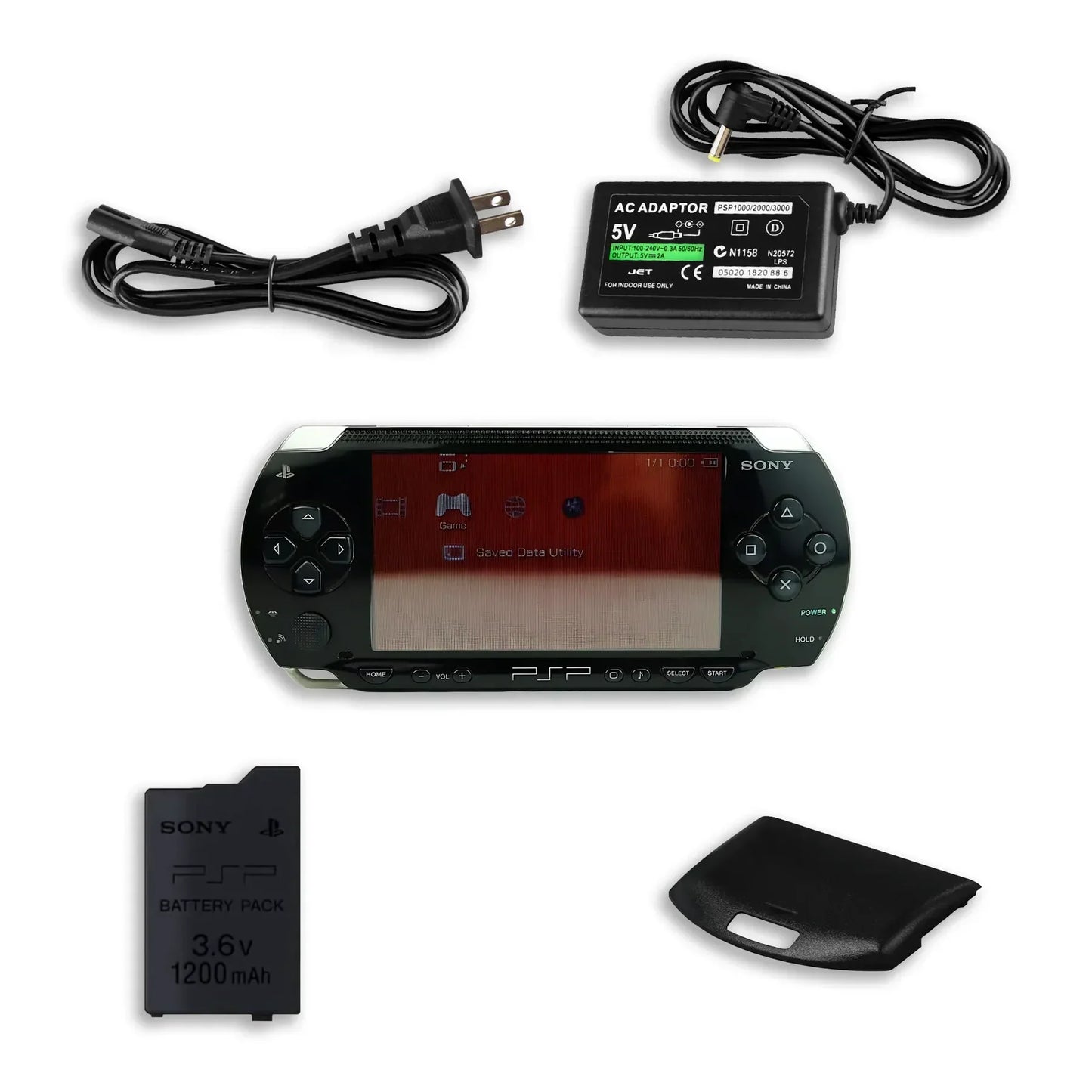 Sony PSP 1000 Console with 2GB Memory Card, Charger & Battery (Refurbished)