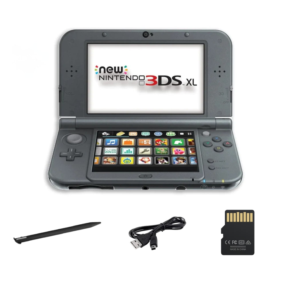 Nintendo New 3DS LL / XL Console with SD Card, Charger, Stylus & Battery (Refurbished)